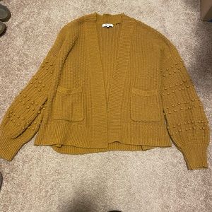 Madewell Bobble Yellow Gold Sweater